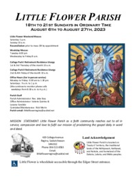 18th to 21st Sundays in Ordinary Time