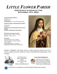 23rd Sunday in Ordinary Time 2023