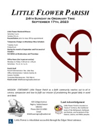 24th Sunday in Ordinary Time