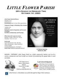 26th Sunday in Ordinary Time 