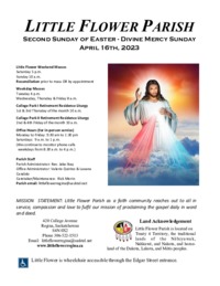 Divine Mercy Sunday 