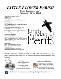First Sunday in Lent - B 