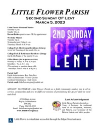 Lent - 2nd A 