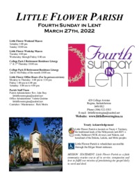 Fourth Sunday in Lent