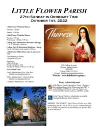 27th Sunday in Ordinary Time