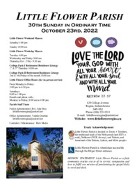 30th Sunday in Ordinary Time