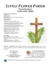 Palm Sunday - A